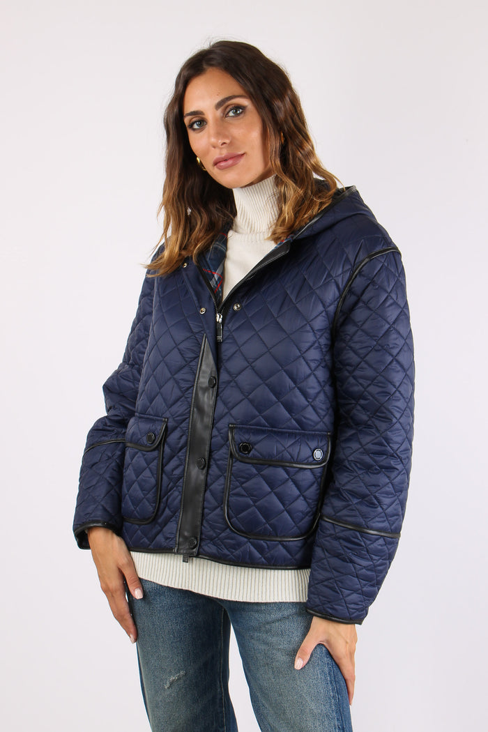 Beatrix Chanel Trapuntata Tasche Blu-3