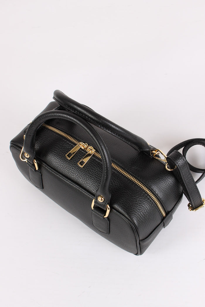 Maxi Bauletto Zip Nero-5