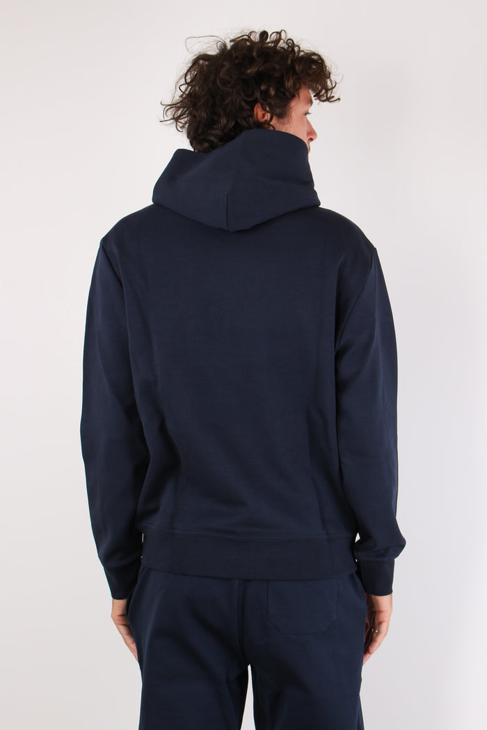 Felpa Cappuccio Tasca Aviator Navy-3