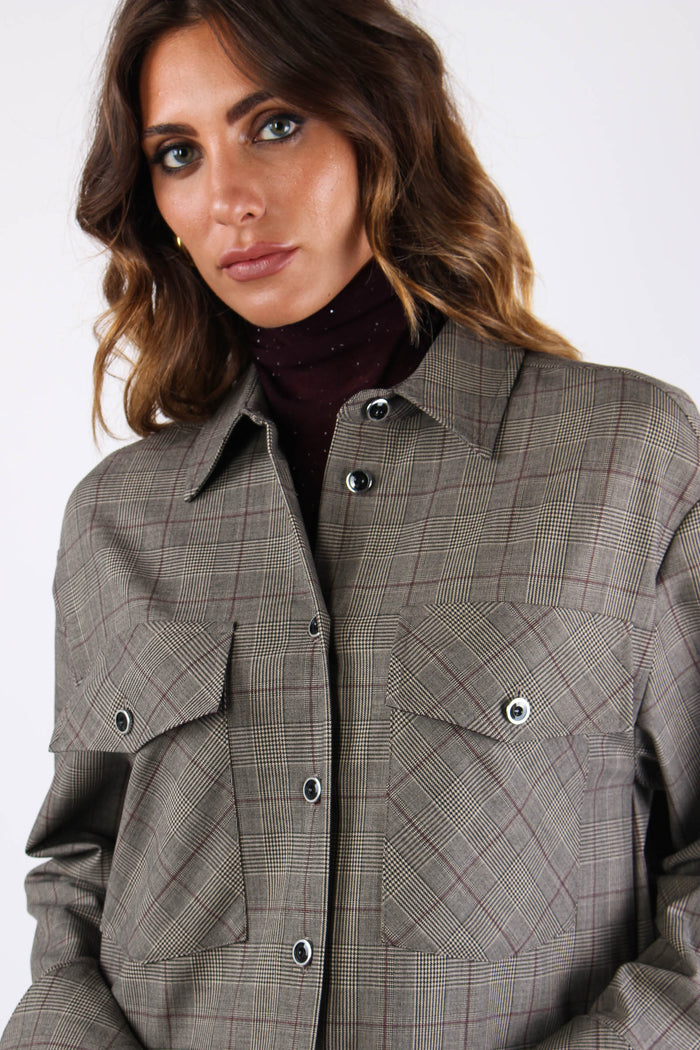 Oncidium Overshirt Tasche Appl Beige/bordeaux-7