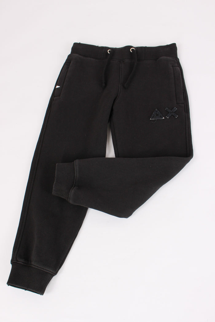 Pantalone Felpa Basico Nero-4