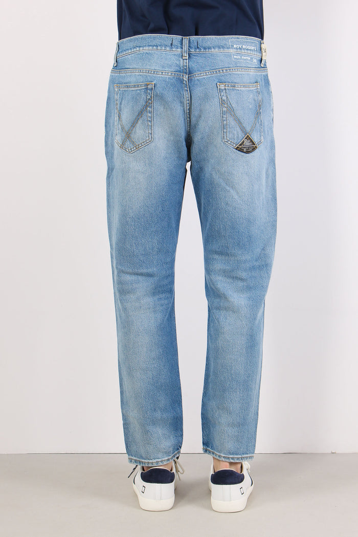 Denim Tapered Relaxed Denim Medio-5