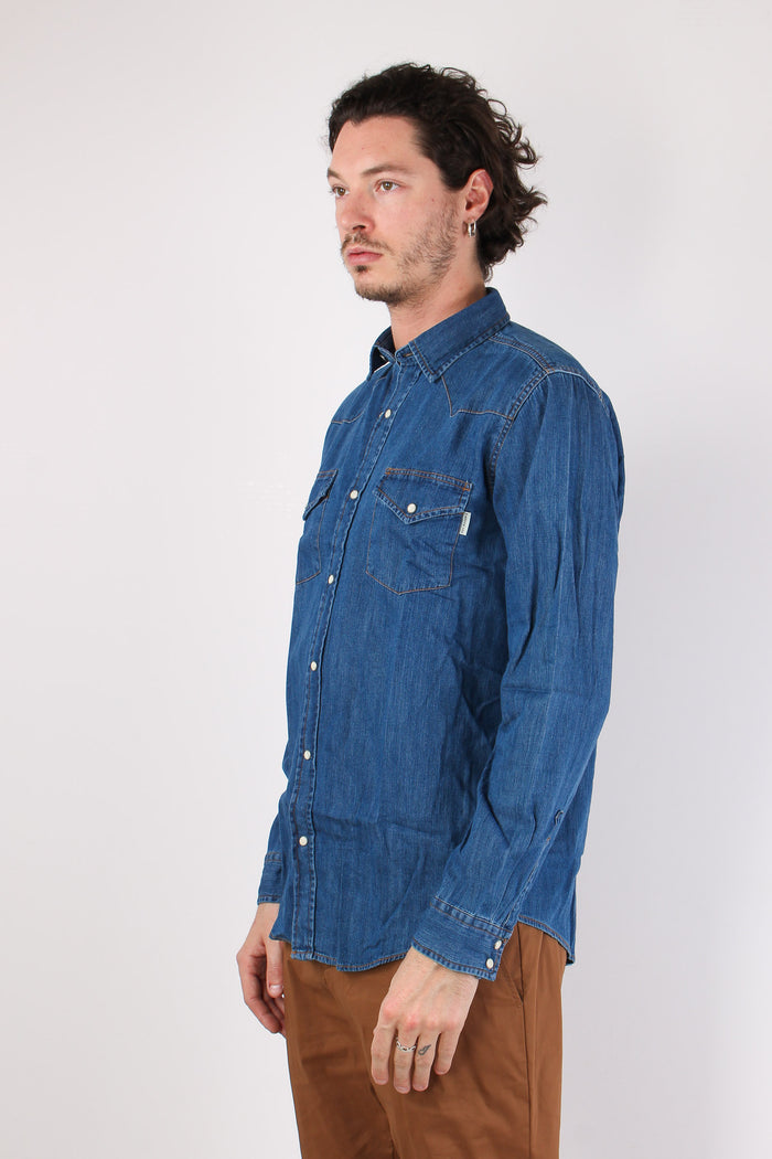 Camicia Denim Automatici Denim Medio-3