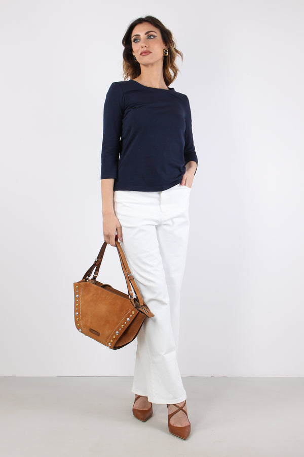 Wkdmultia T-shirt Ml Cotone Blu-2