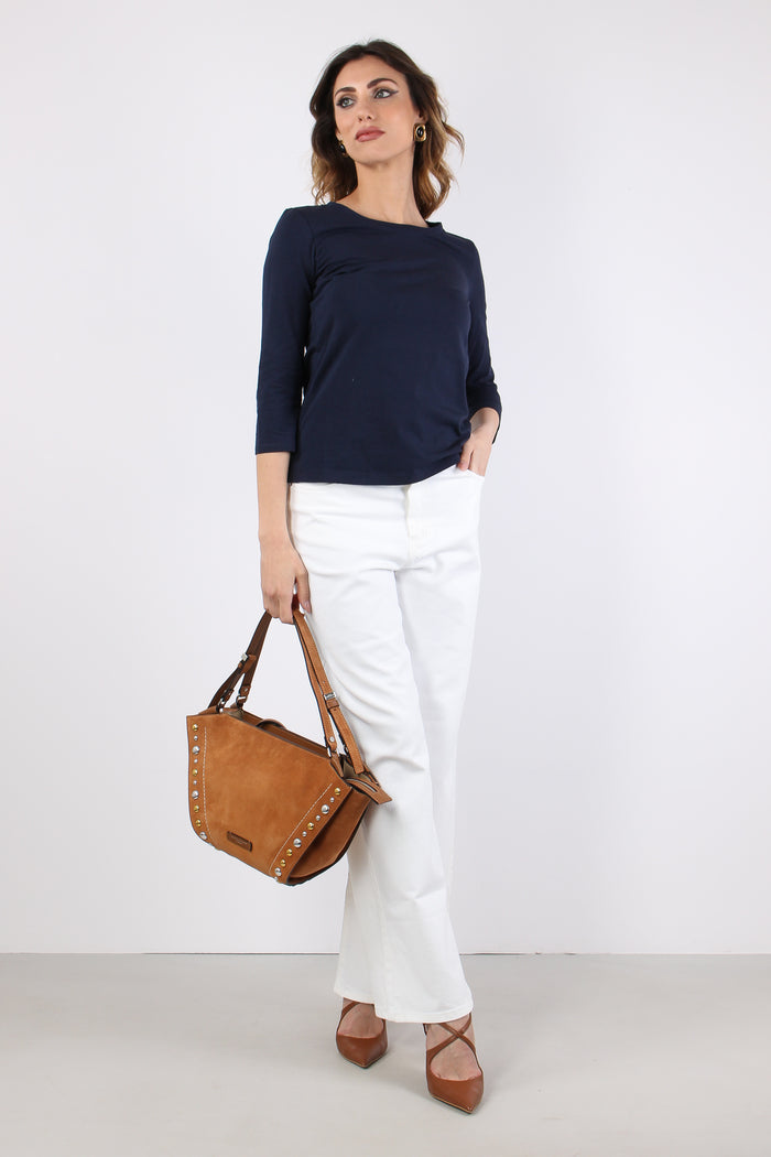 Wkdmultia T-shirt Ml Cotone Blu-2