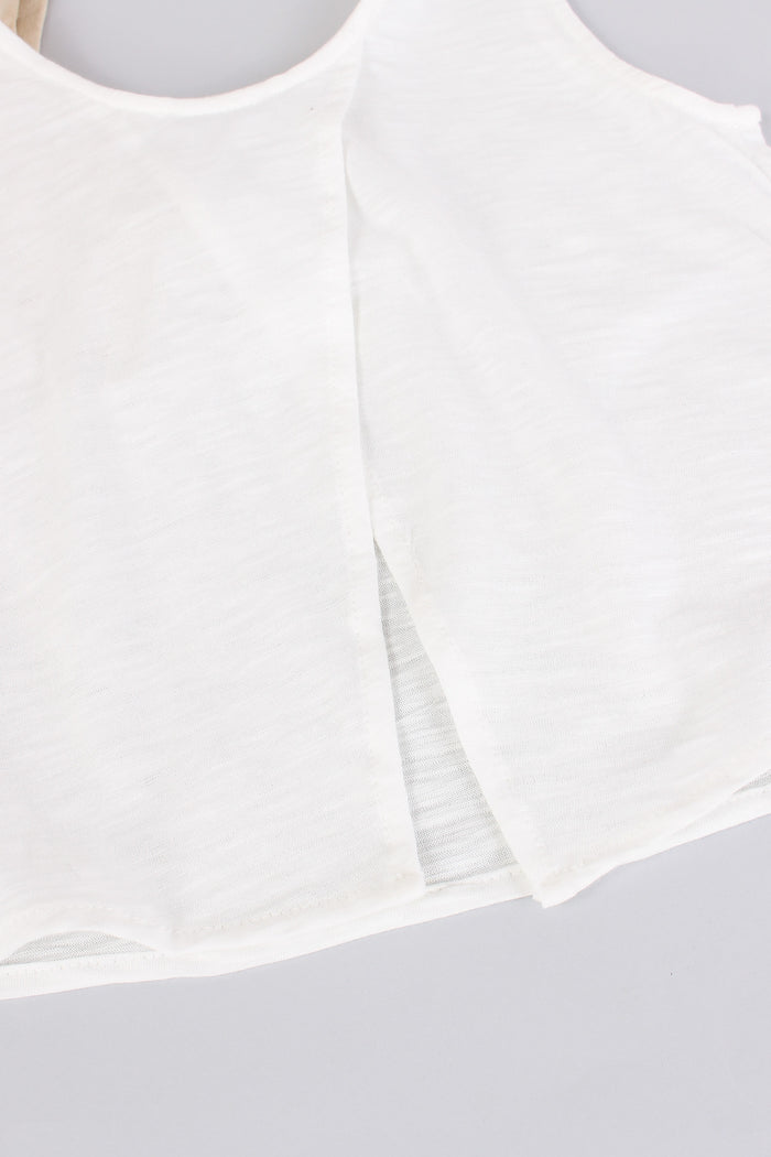 Canotta Fiocco Spalla Latte/beige-5