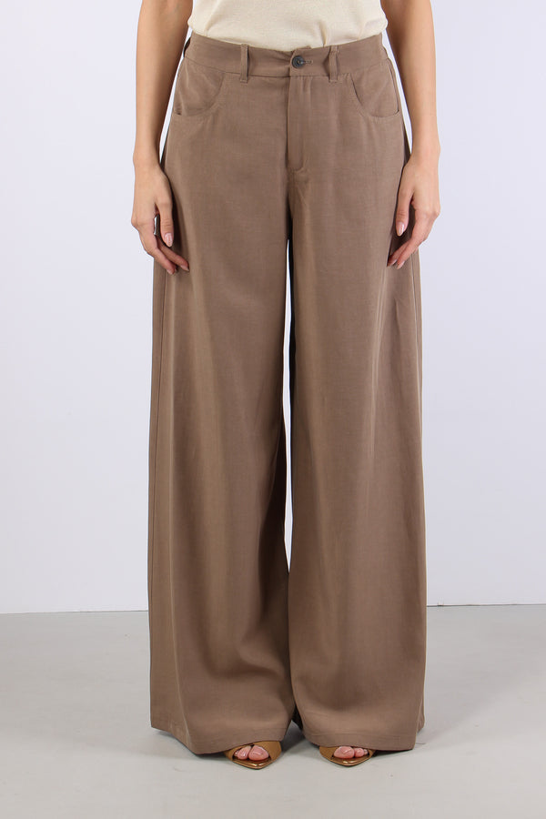 Pantalone 5 Tasche Tencell Biscotto-2