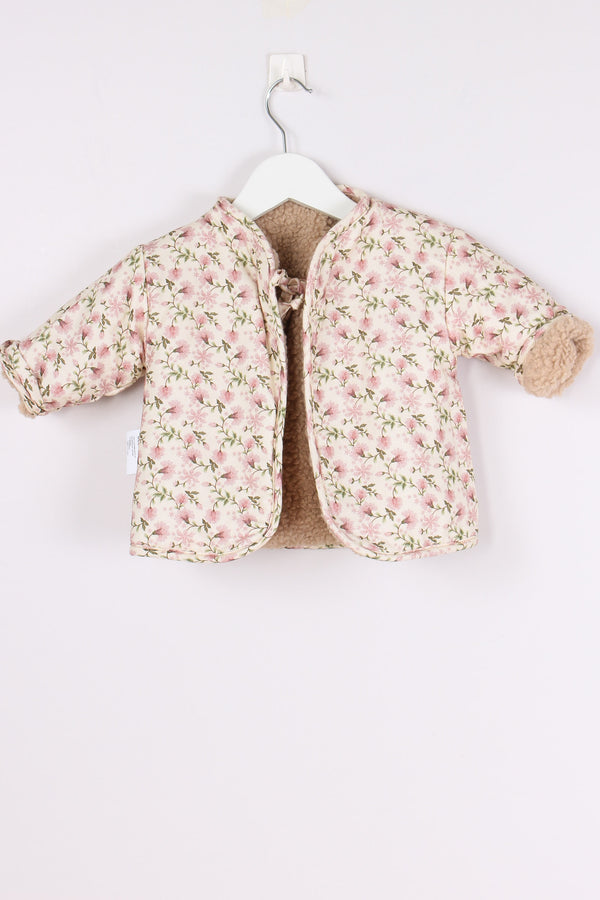 Giubbotto Teddy Reversibile Miele/rose-2