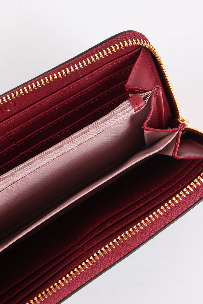 Portafoglio Zip Around Grande Red Wine-6