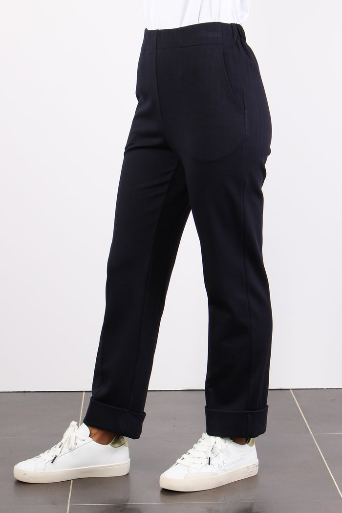 Pantalone Dritto Elastico Resc Blu-3