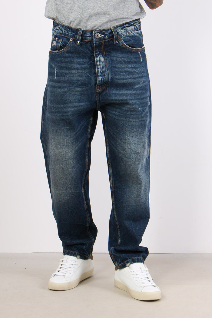 Jeans Largo Denim Medio-2