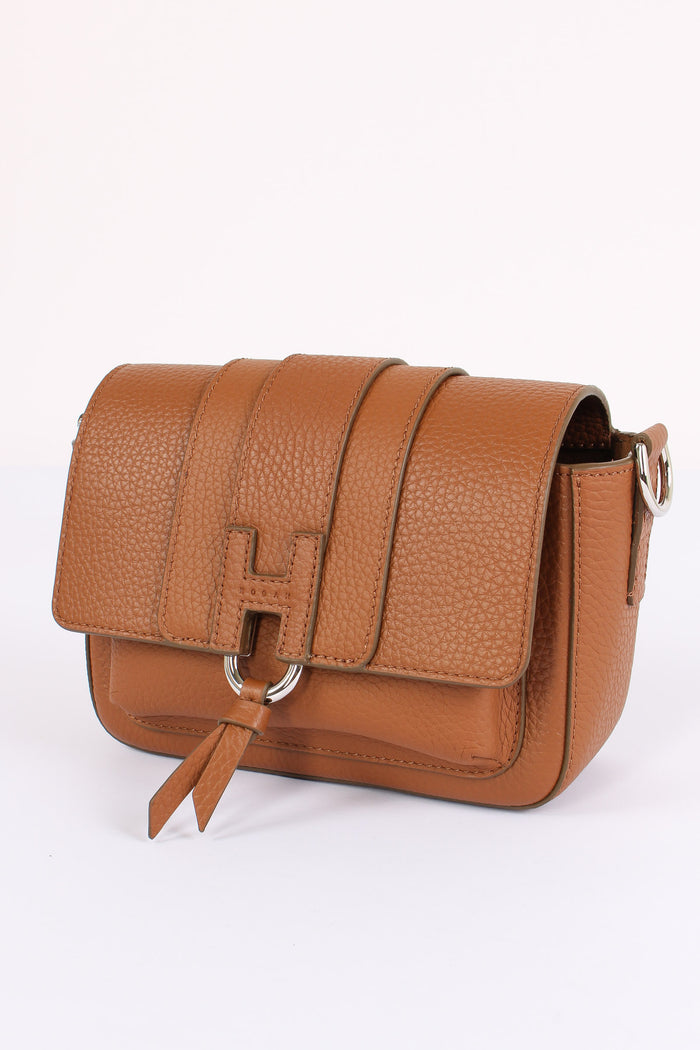 Borsa Tracolla Pelle Nappa Marrone-5