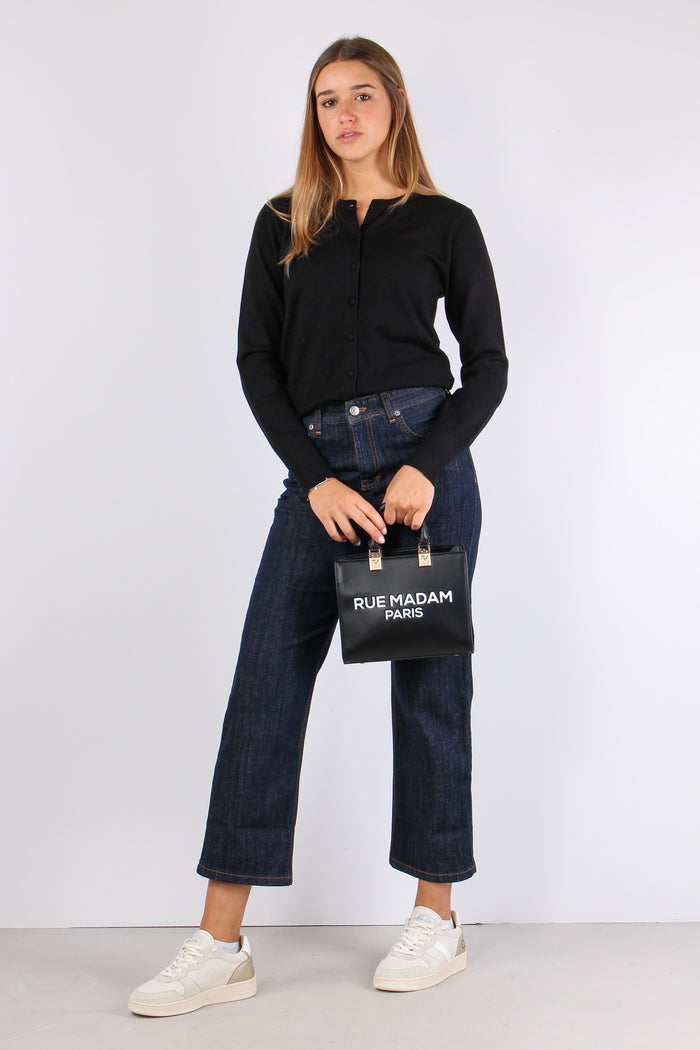 Denim Gamba Dritta Risvolto Denim-7