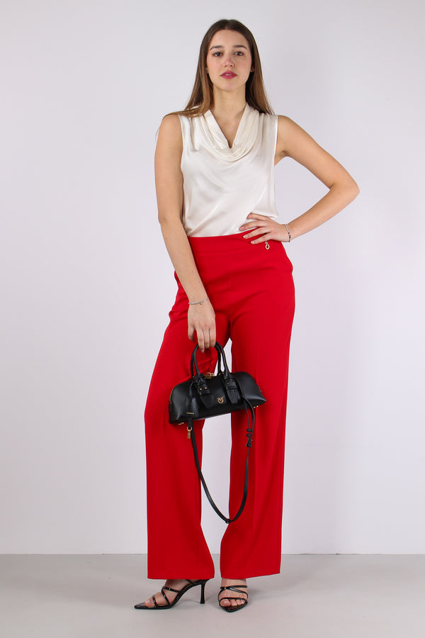 Lalim Pantalone Palazzo Fluido Flame S