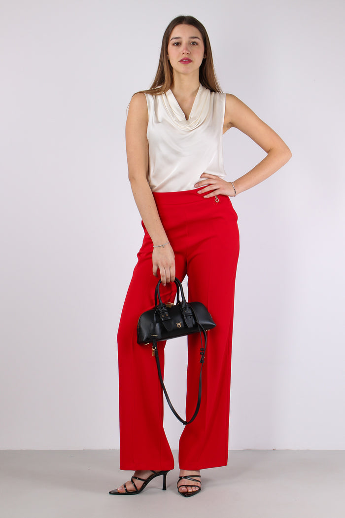 Lalim Pantalone Palazzo Fluido Flame S