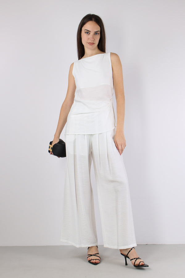 Top Arriccio Laterale Bianco