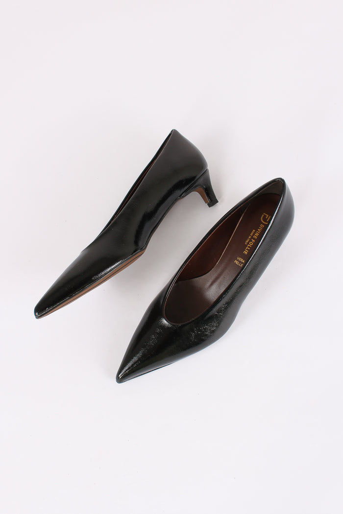 Decollete Vernice Tacco 3 Nero-4