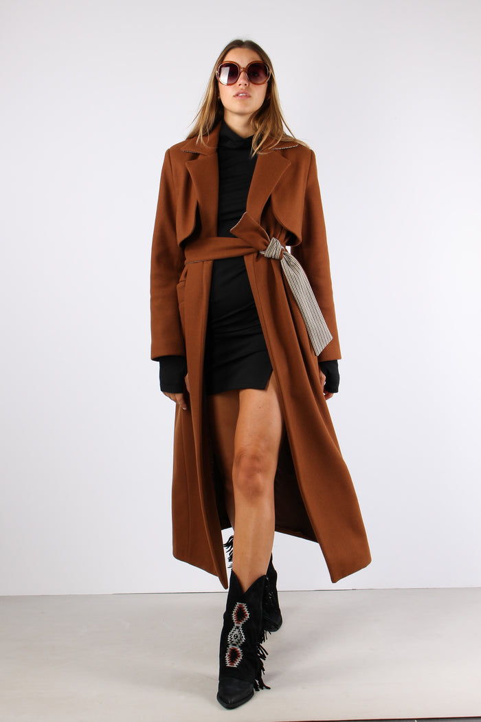 Cappotto Inserto Galles Cognac