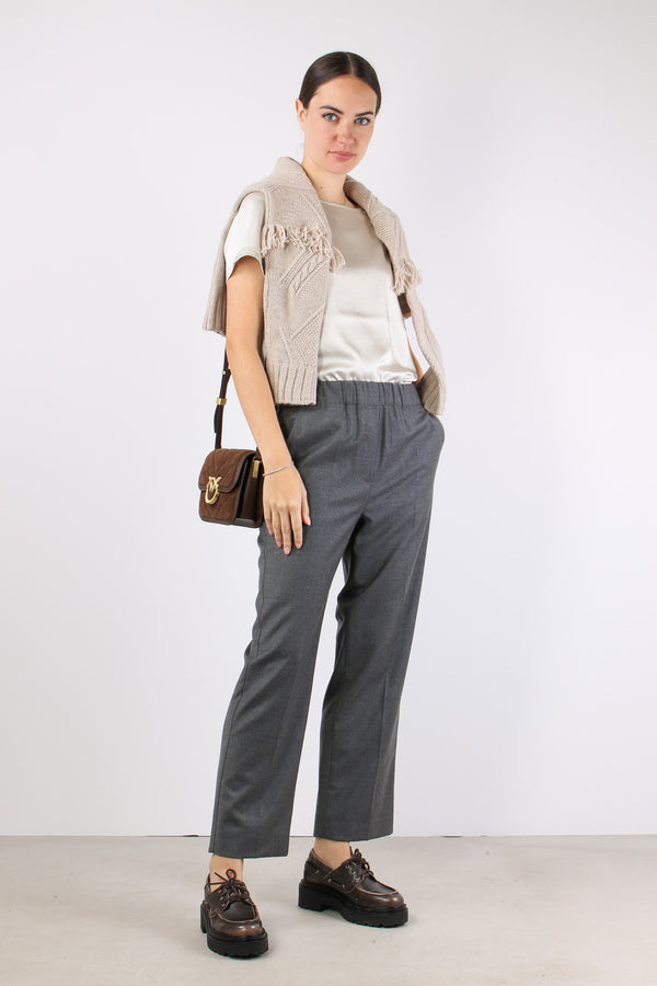 Hateley Pantalone Fresco Lana Grigio