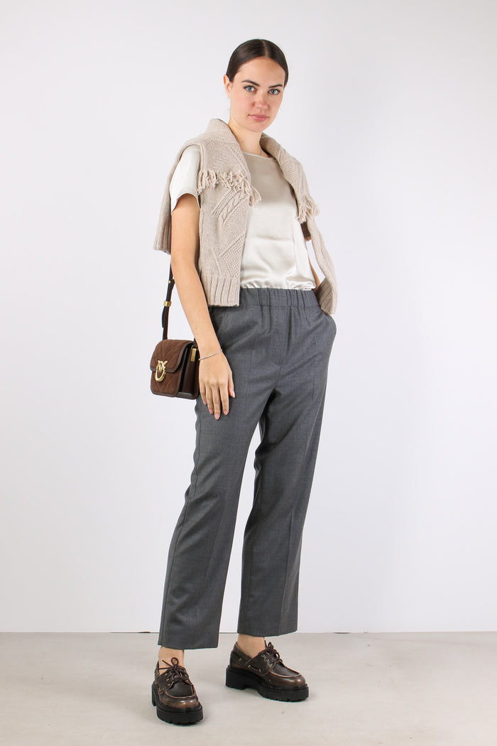 Hateley Pantalone Fresco Lana Grigio