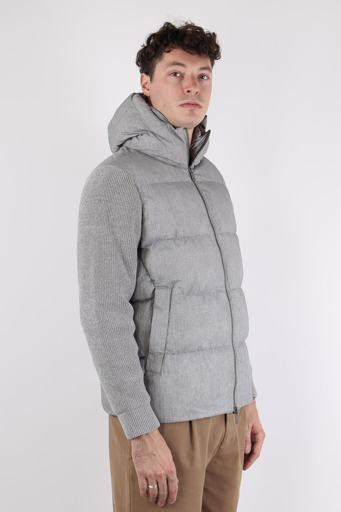 Jacket Bimateriale Silver-5