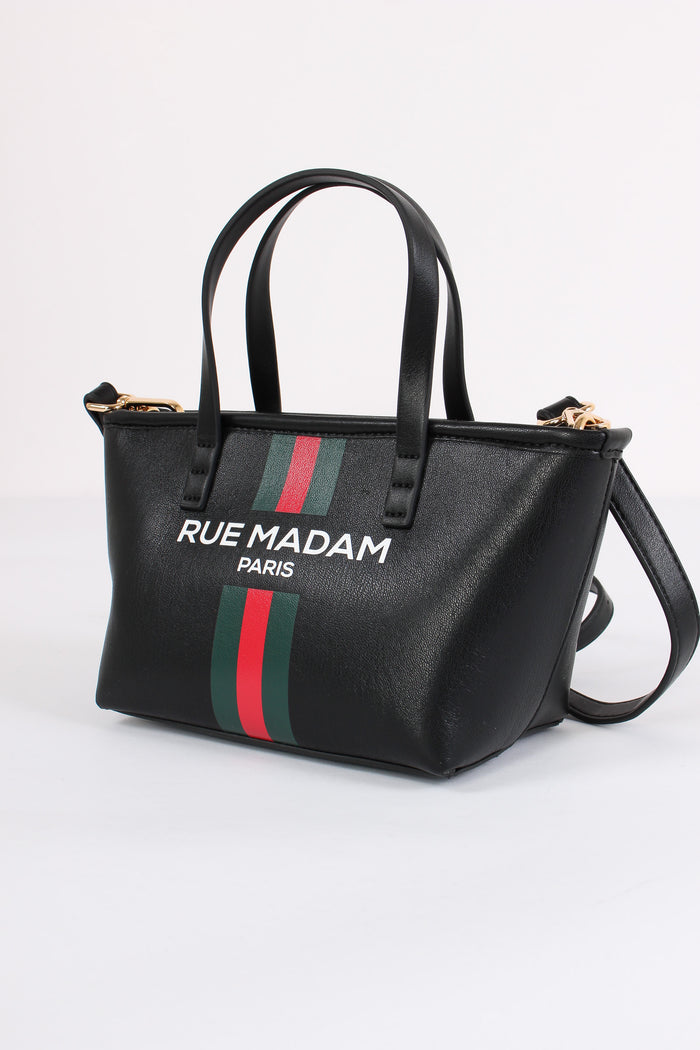 Mini Shopping Banda Monogram Black-4