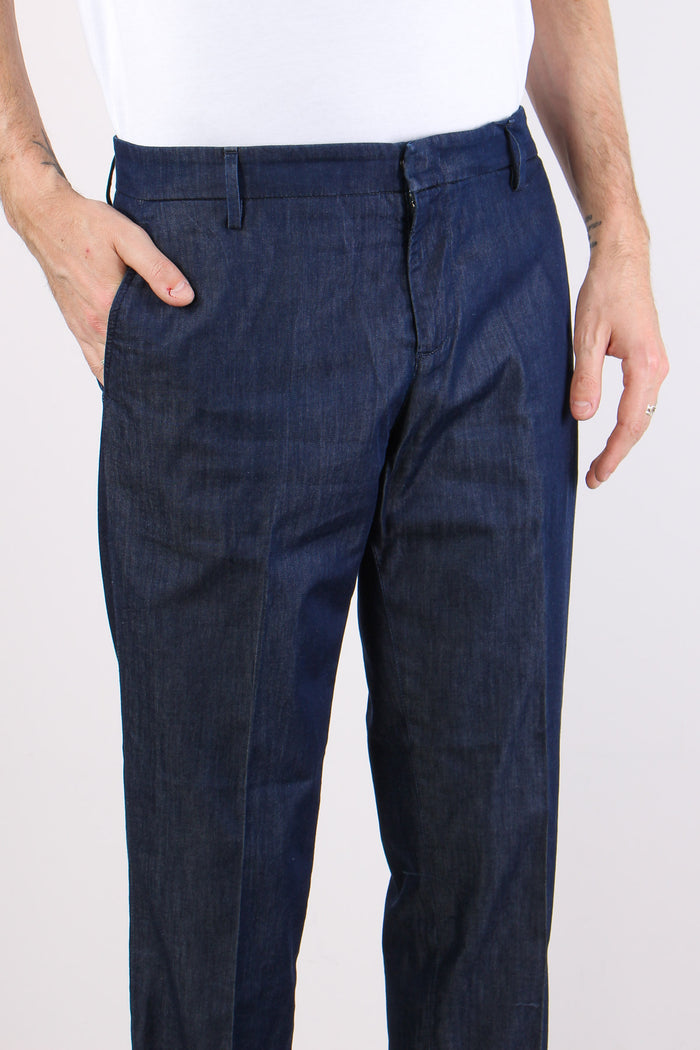 Gaubert Pantalone Effetto Denim Denim Scuro-5