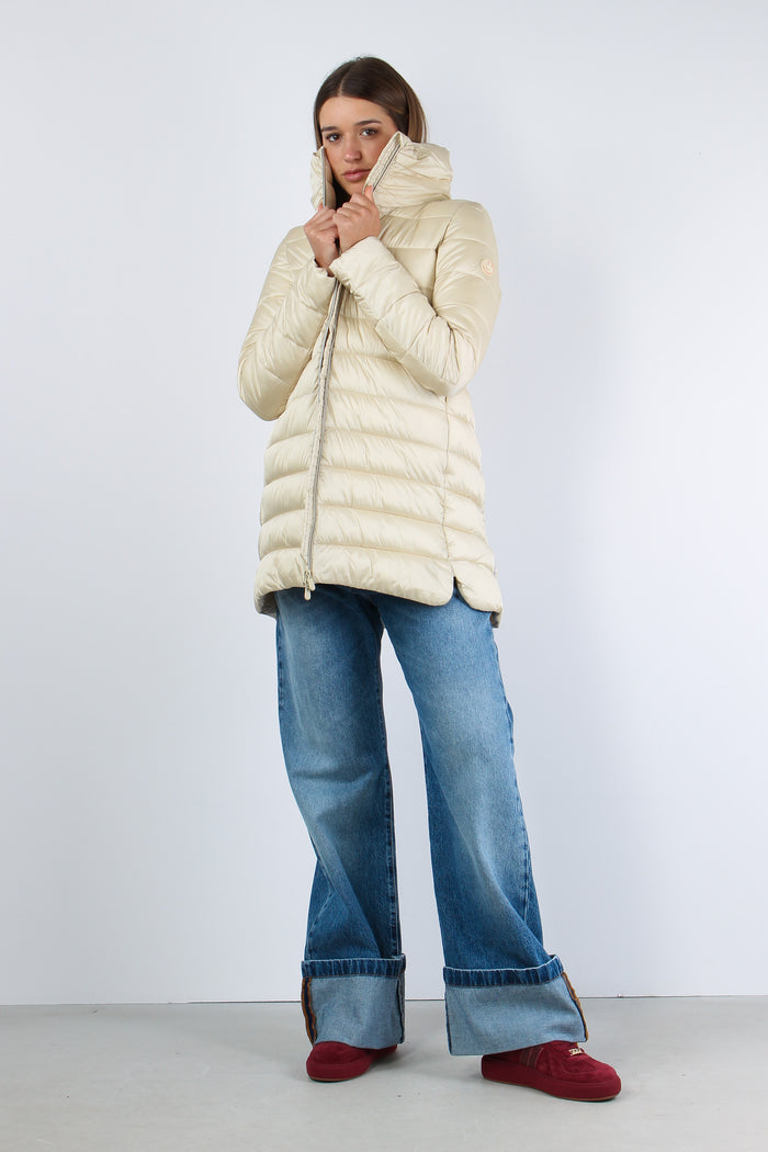Lydia Giubbotto Svasato Beige-5