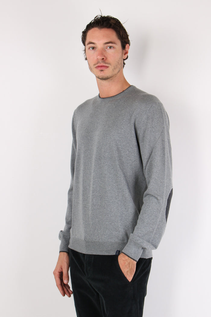 Maglia Manica Toppa Profilo Grigio-2