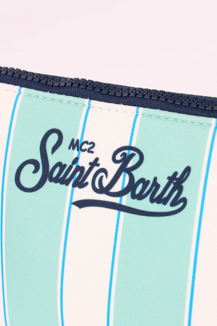 Aline Pochette Righe Verde-6