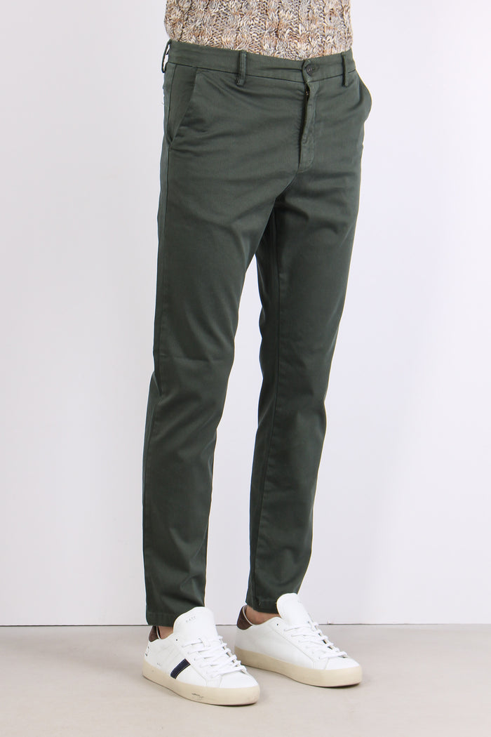 Pantalone Chino Slim Olive Green-6