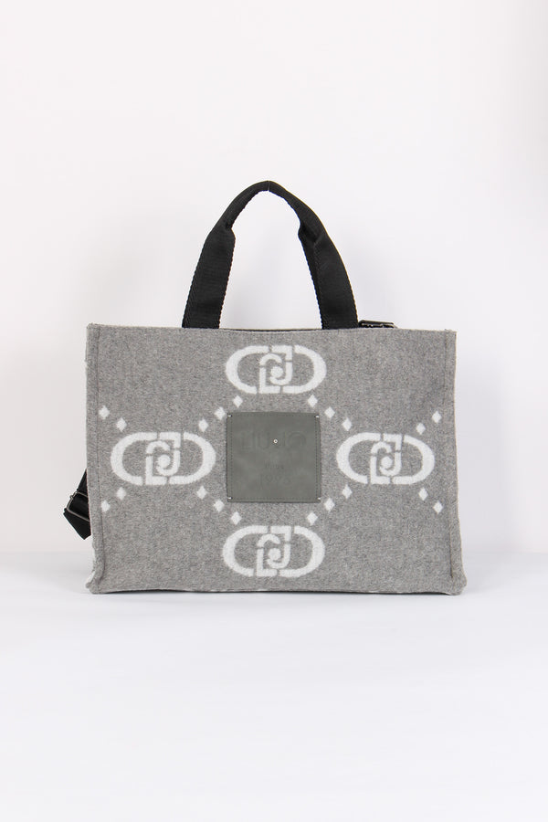 Borsa L Tote Grey Cloud