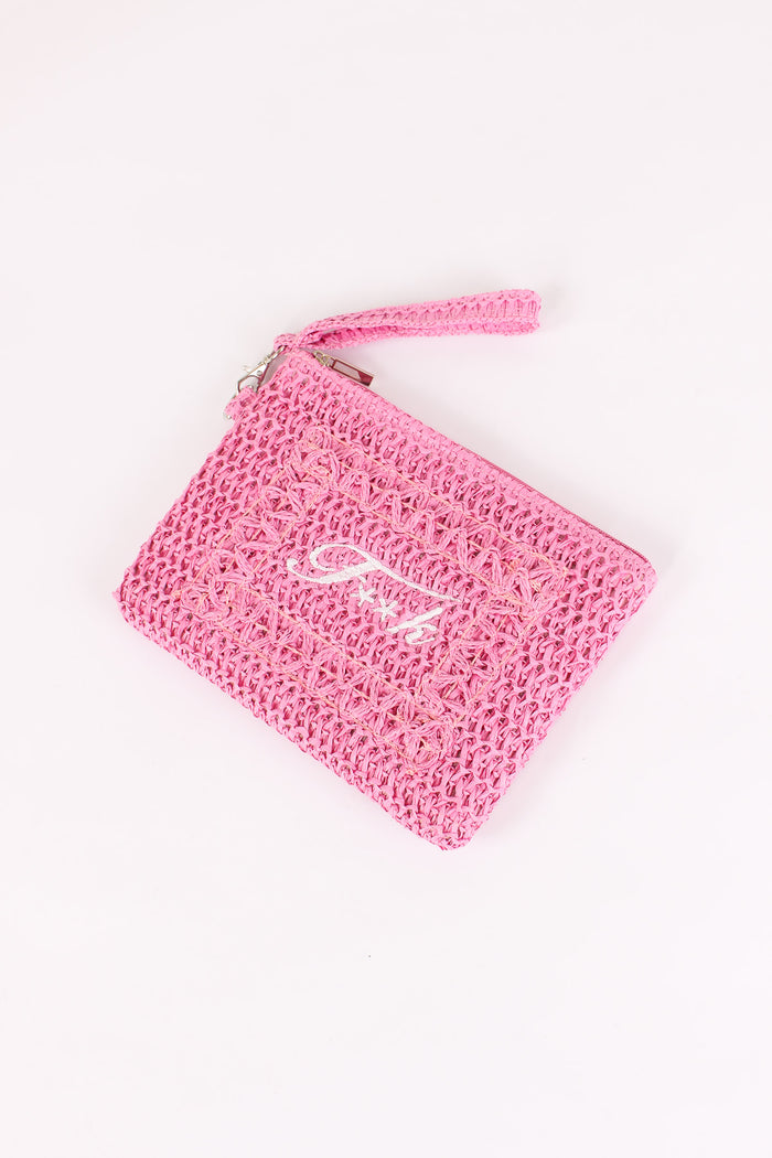 Pochette Rafia Fucsia-5