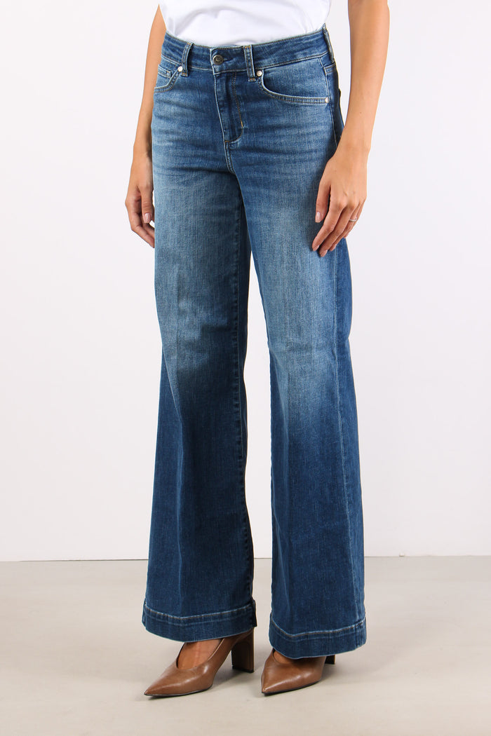 Denim Authentic Flare Denim Medio-3