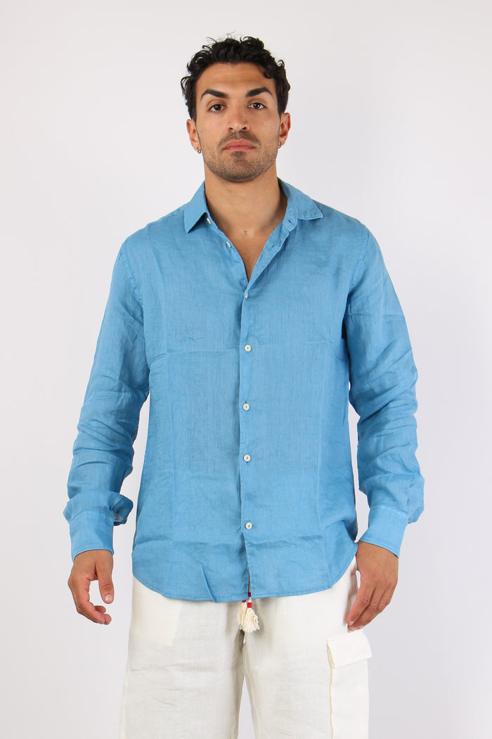Camicia Lino Blu