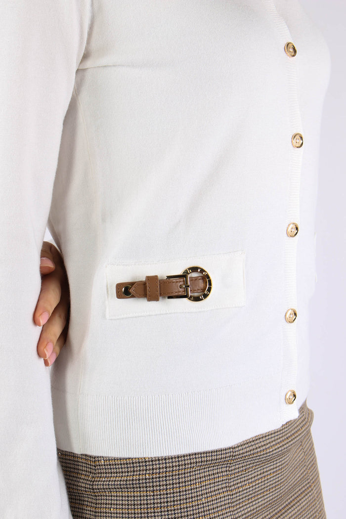 Novanto Cardigan Fibbie Ecopel Milk-8