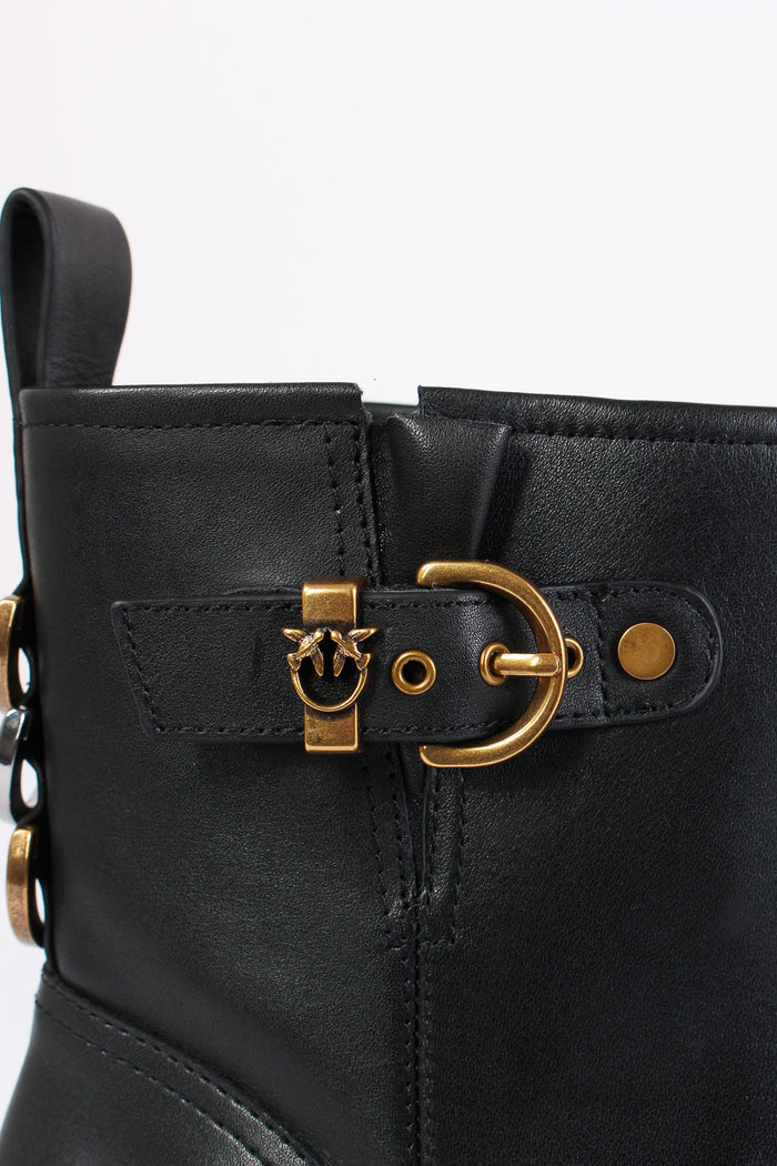 Mia Ankle Boot Calf Leather Fi Black-11