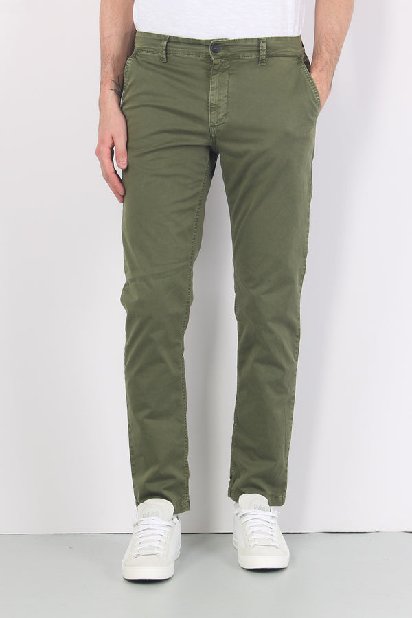 Pantalone Chino Cotone Olive Green-2