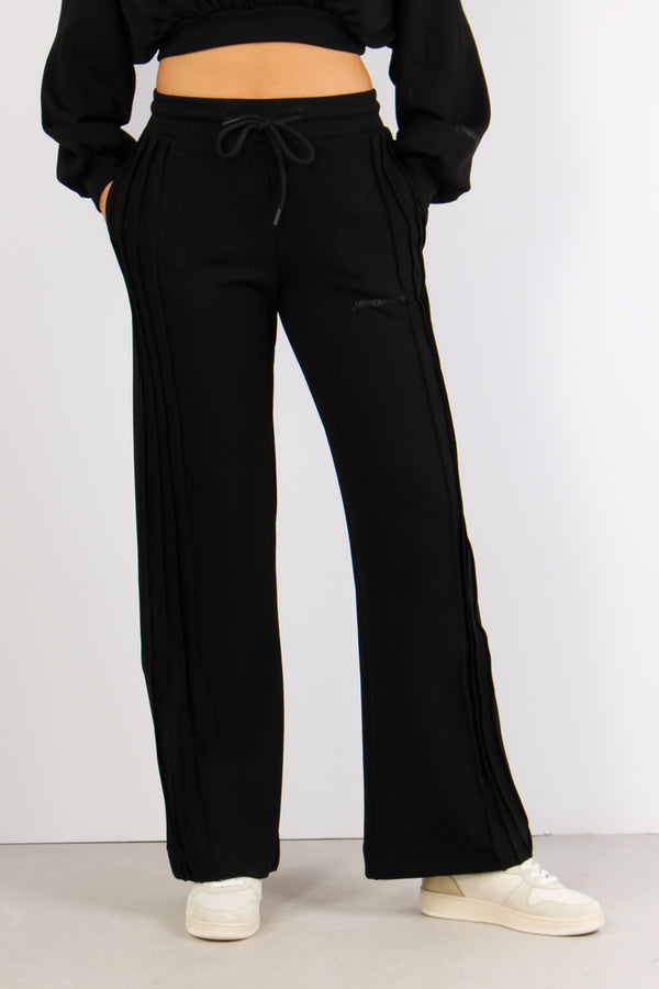 Pantalone Palazzo Modal Banda Nero-2