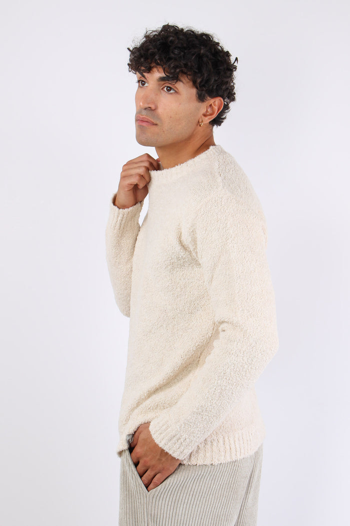 Girocollo Boucle Ecru-6