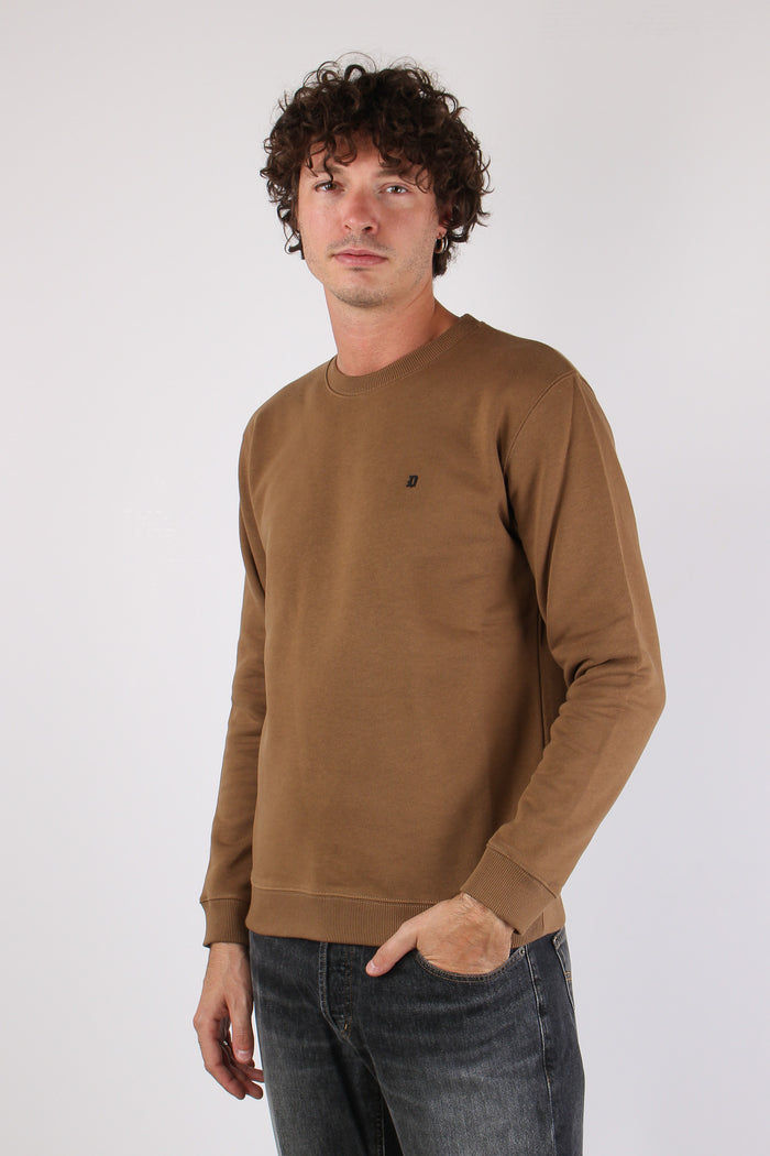 Felpa Logo Gommato Walnut-3