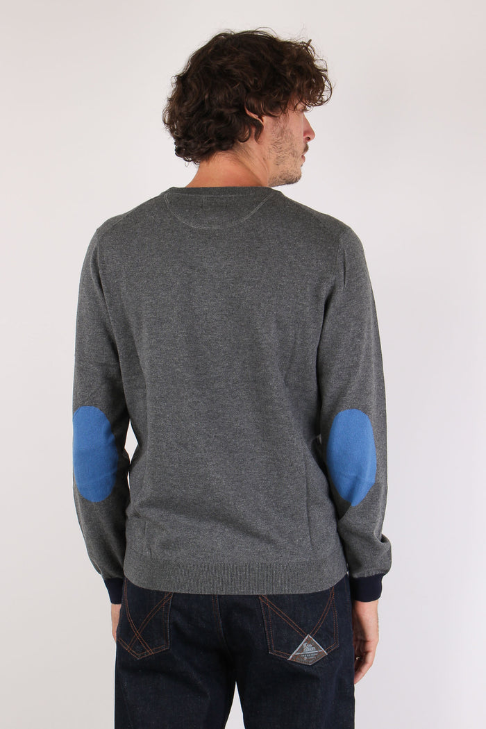 Maglia Profilo Toppa Grigio-5
