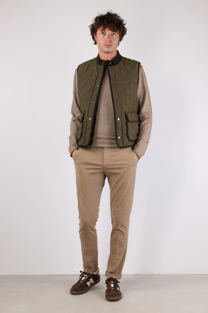 Frank Gilet Inserto Velluto Militare-5