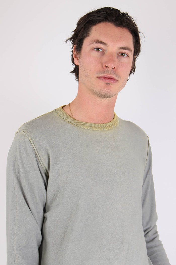 Maglia M/l Filo Reversibile Mostarda/argendo-6