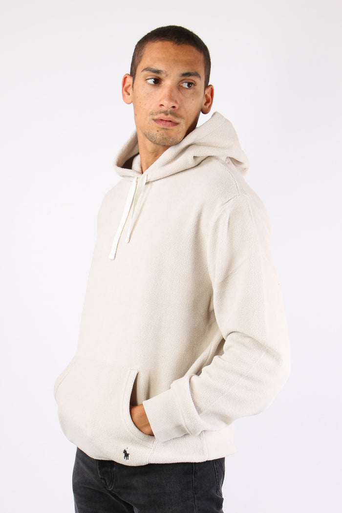 Felpa Cappuccio Pile Khaki Stone-6