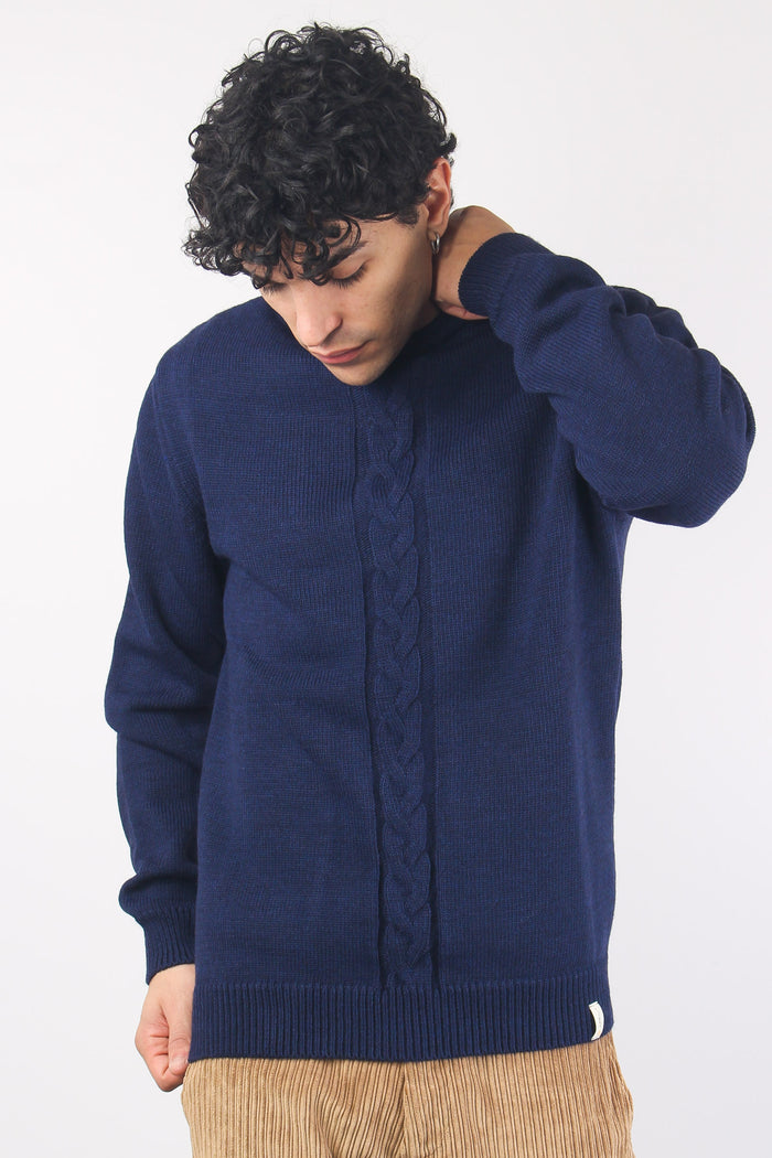 Maglia Treccia Blu-5