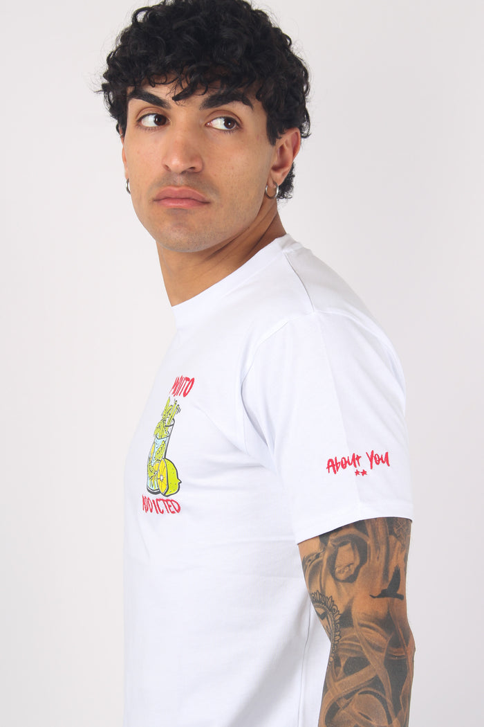 T-shirt Mojito Addicted Bianco-7