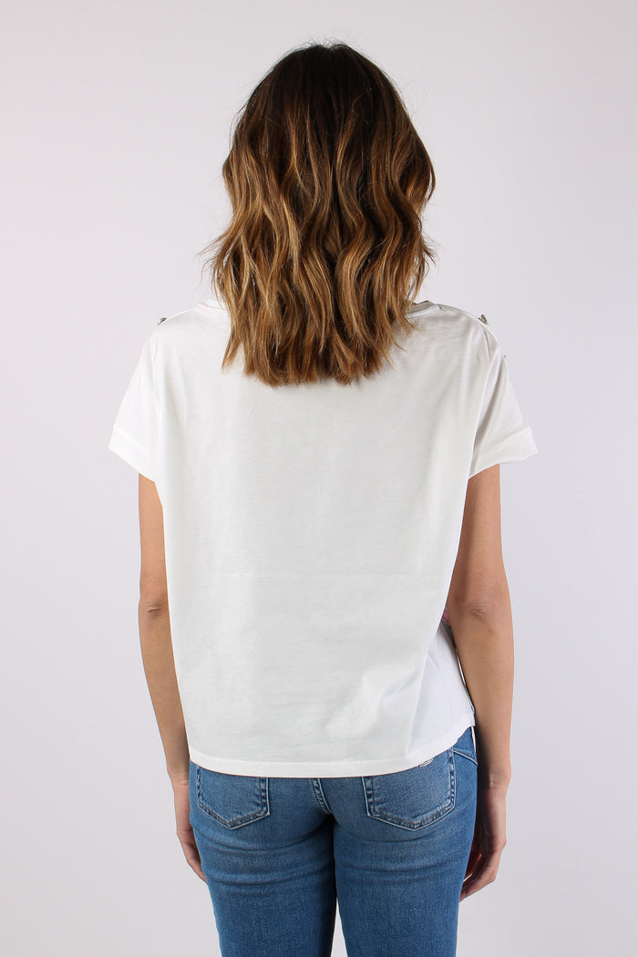 T-shirt Inserto Fantasia Bianco/botanic-5