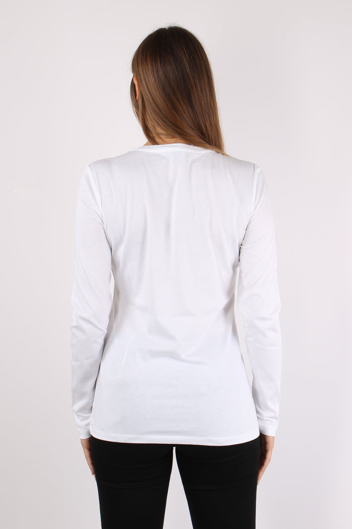 T-shirt Liu Jo Silver Bianco Faded-4