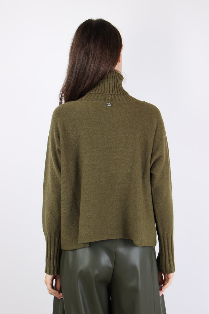 Maglia Collo Alto Viscosa Militare-4